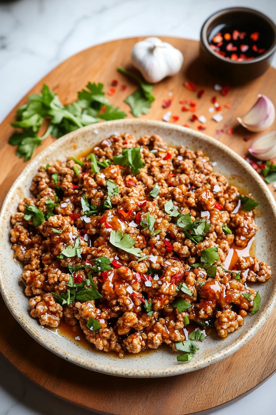 Low Carb Firecracker Ground Chicken