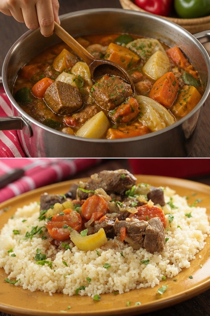 Le couscous d'Ahmed et Nadia (Maroc)