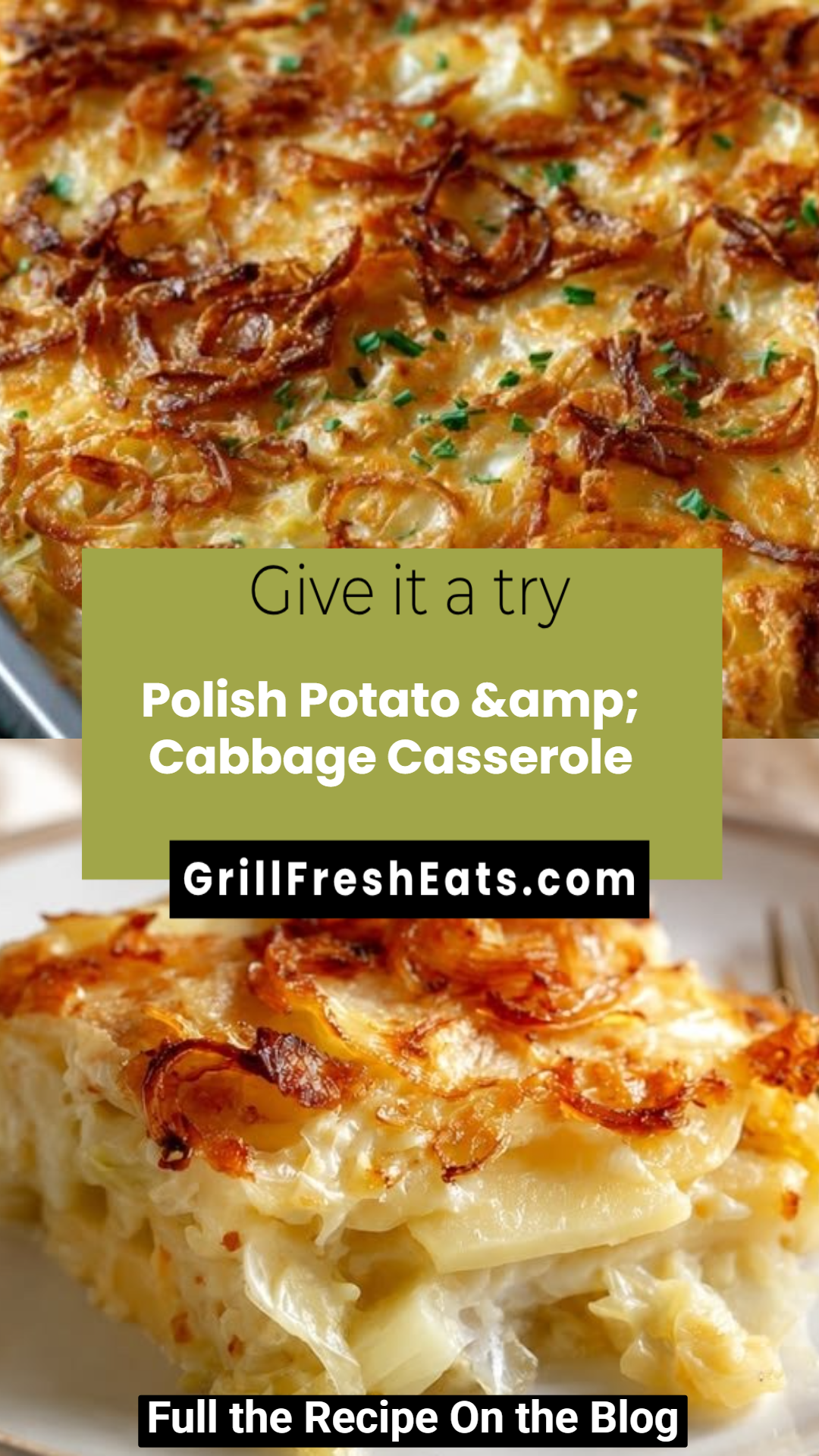 Polish Potato &amp; Cabbage Casserole