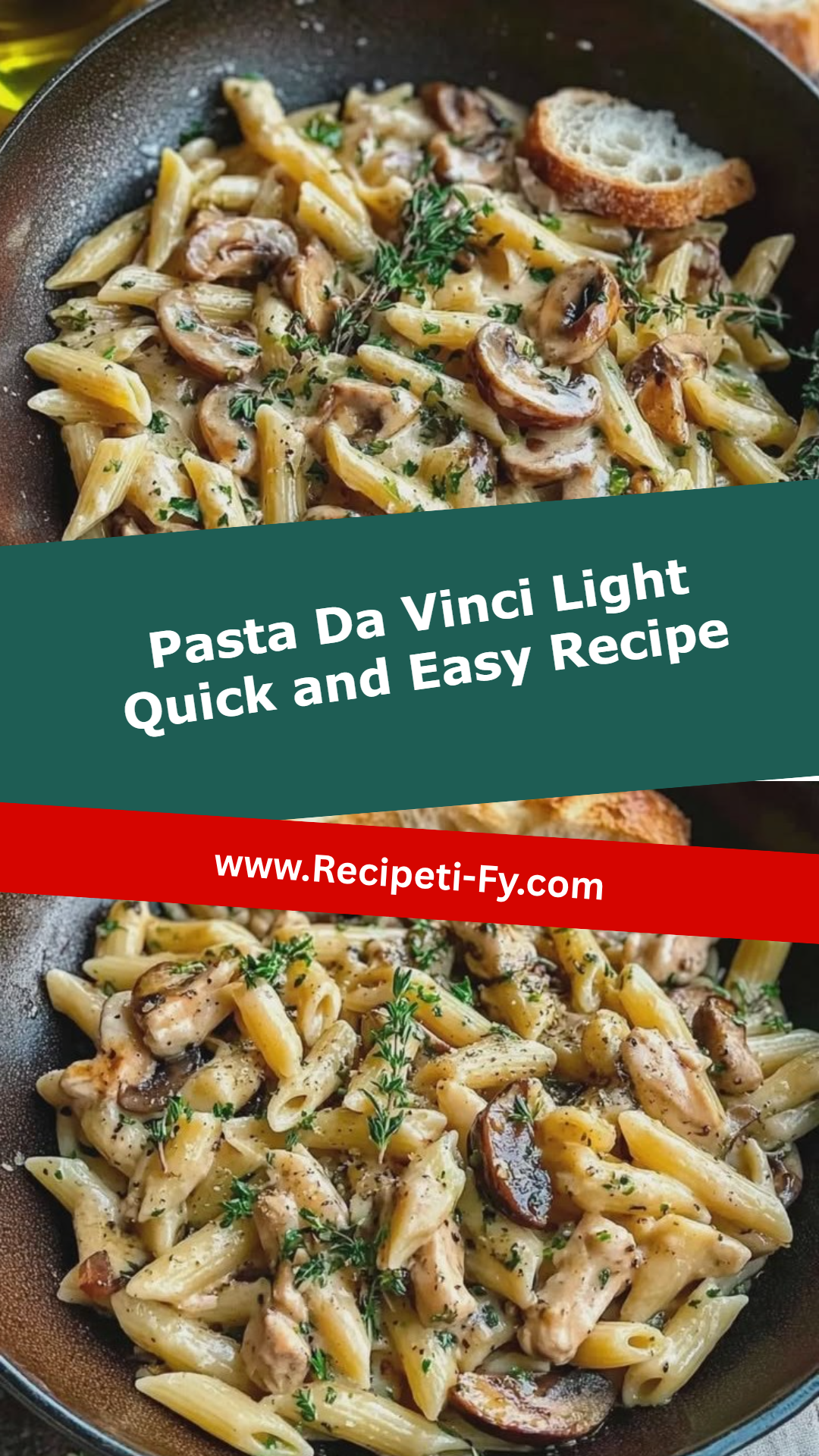Pasta Da Vinci Light Quick and Easy Recipe