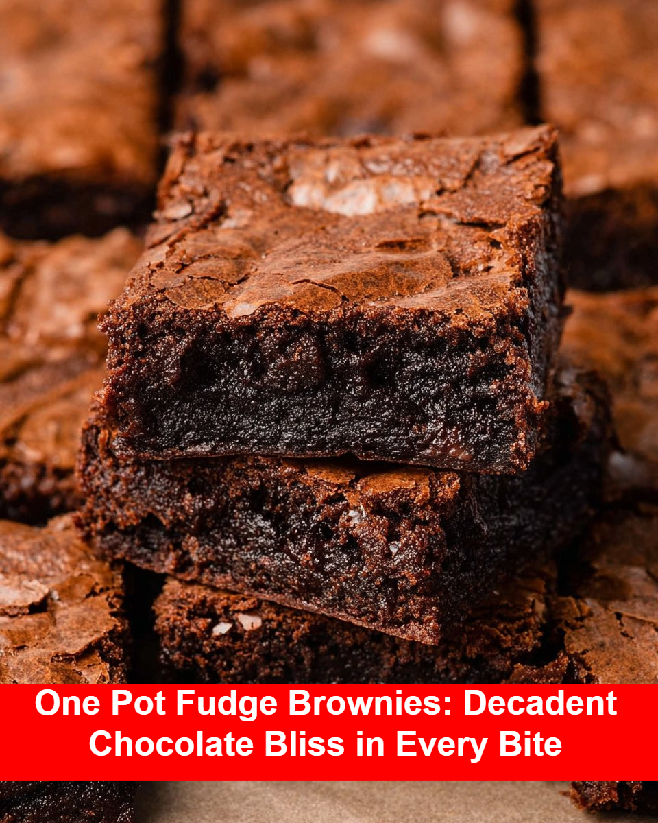 One Pot Fudge Brownies