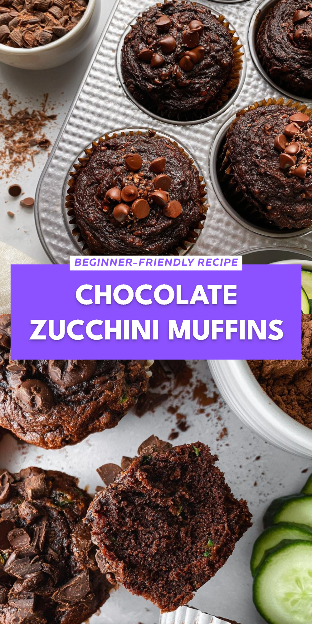Chocolate Zucchini Muffins