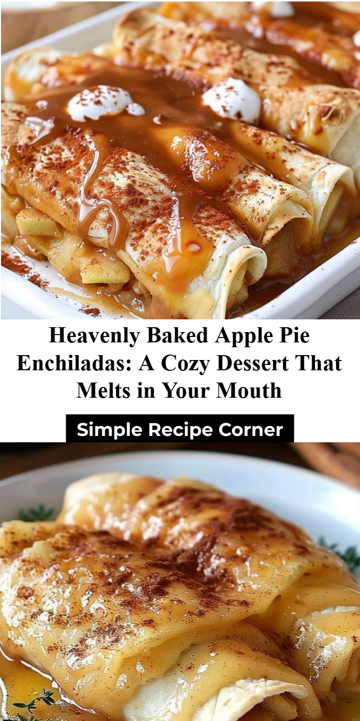 Baked Apple Pie Enchiladas