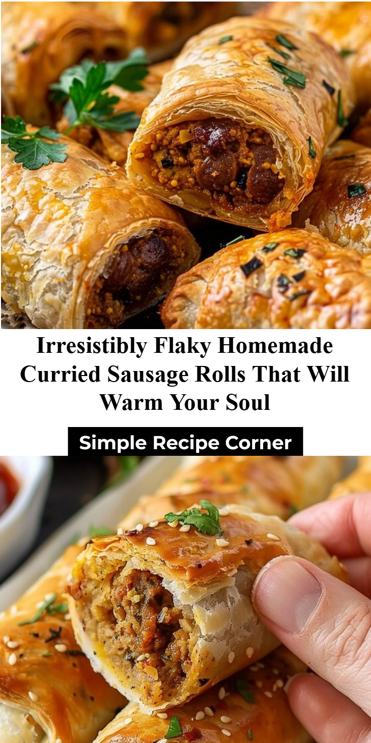 Homemade Curried Sausage Rolls