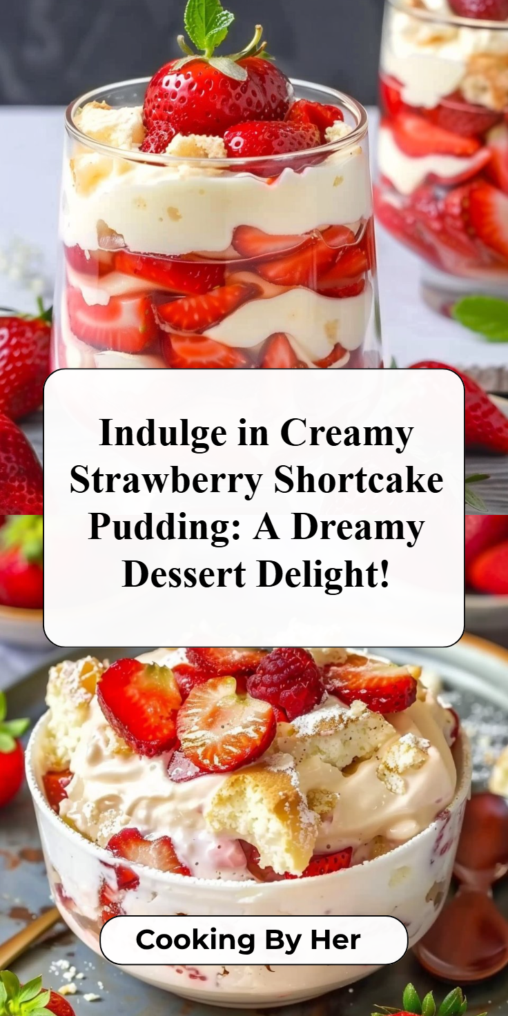 Strawberry Shortcake Pudding