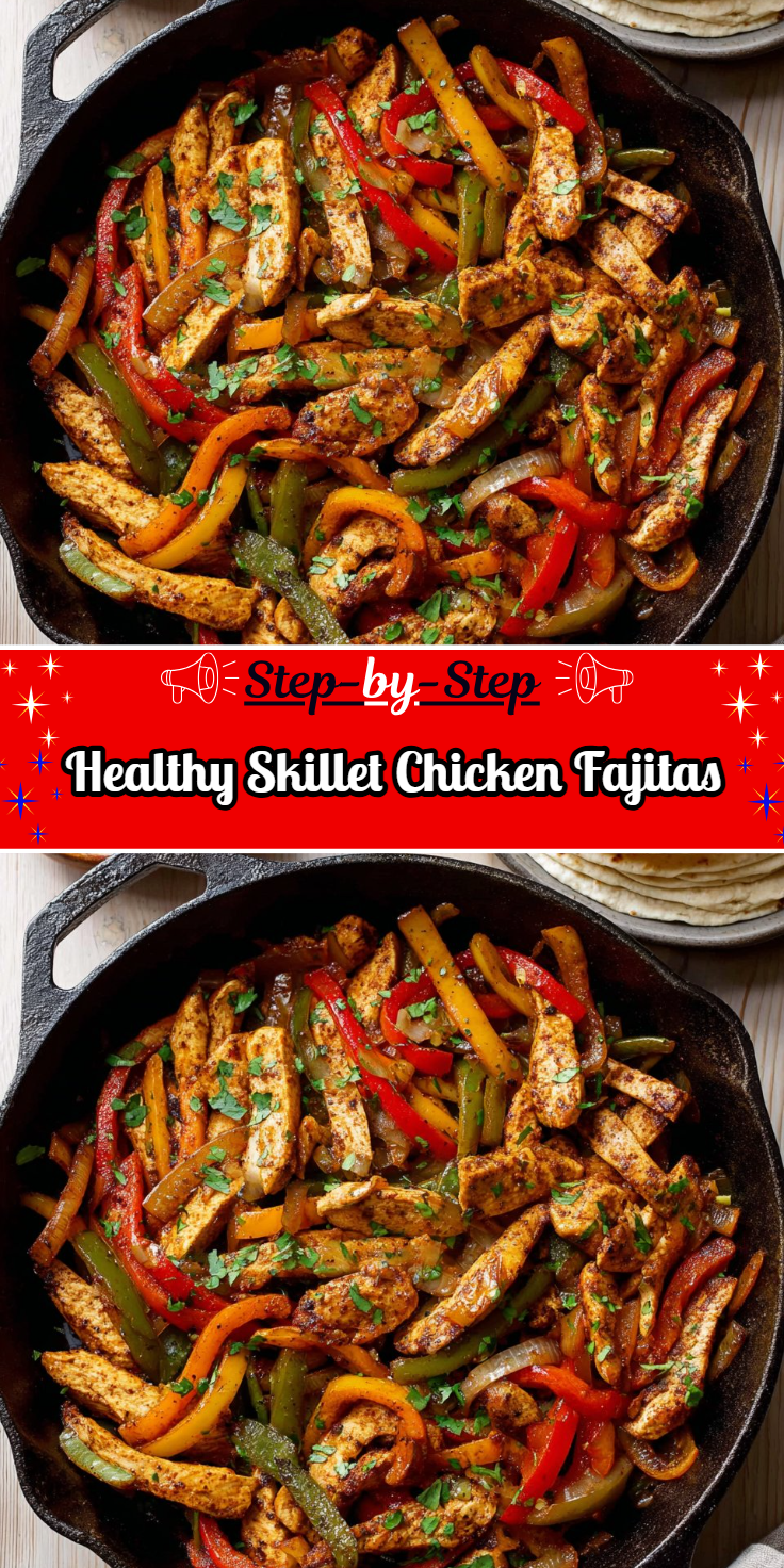 Healthy Skillet Chicken Fajitas