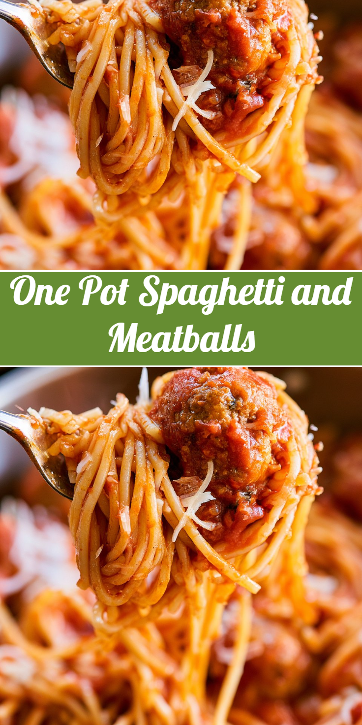 One Pot Spaghetti and Meatballs