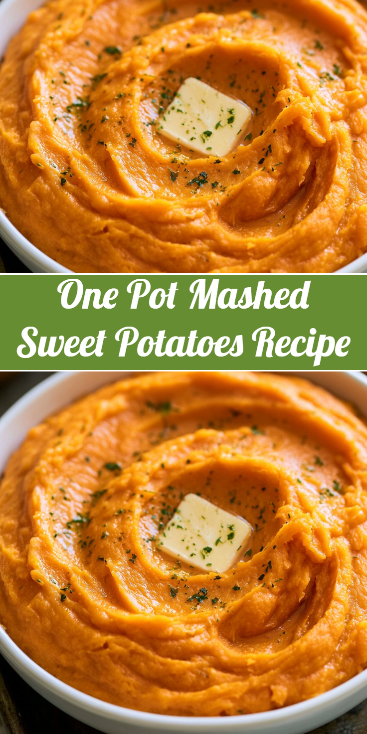 One Pot Mashed Sweet Potatoes Recipe