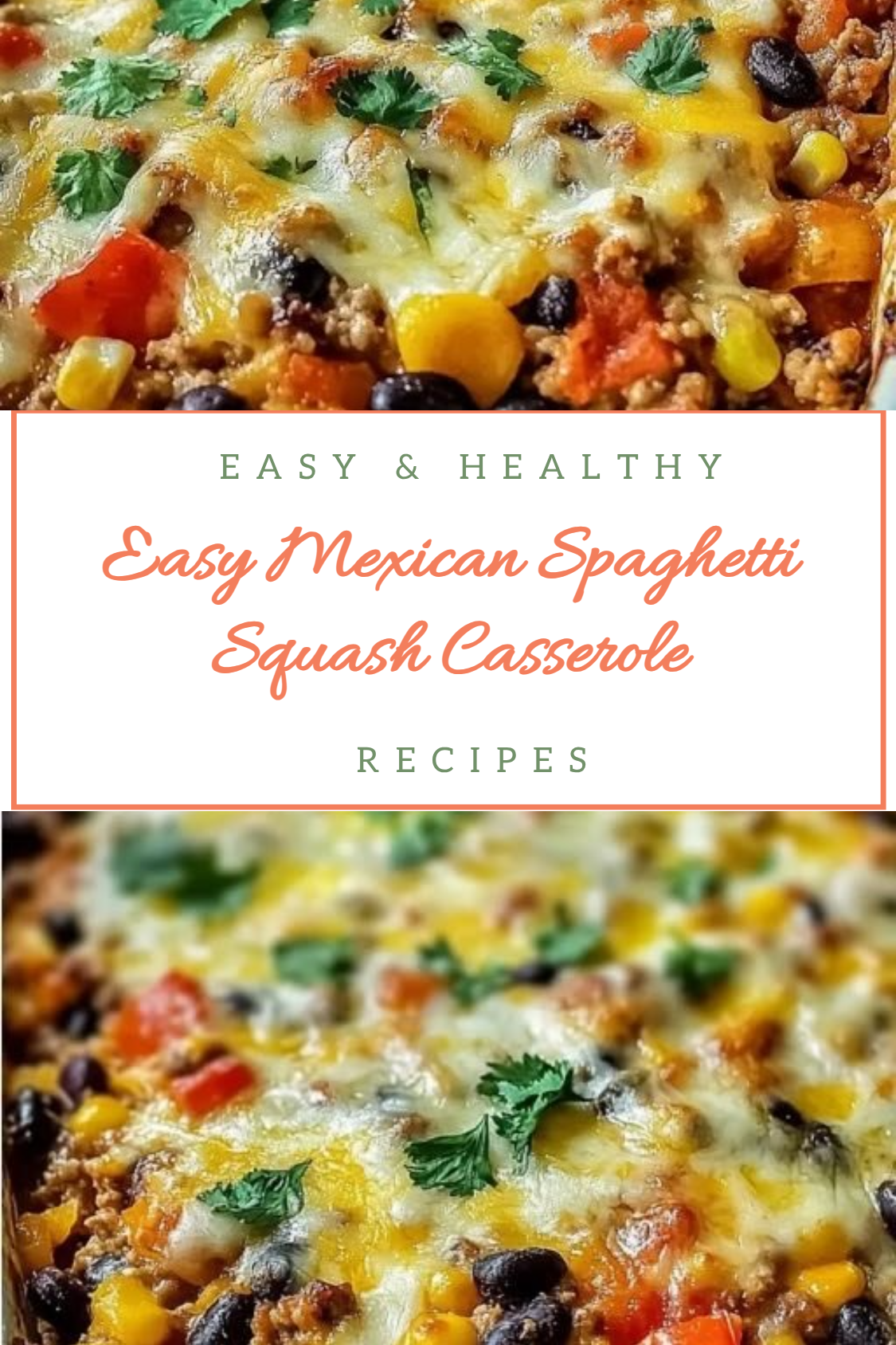 Easy Mexican Spaghetti Squash Casserole