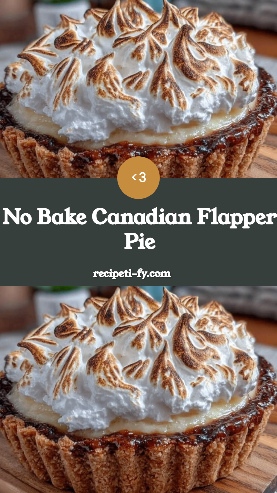No Bake Canadian Flapper Pie