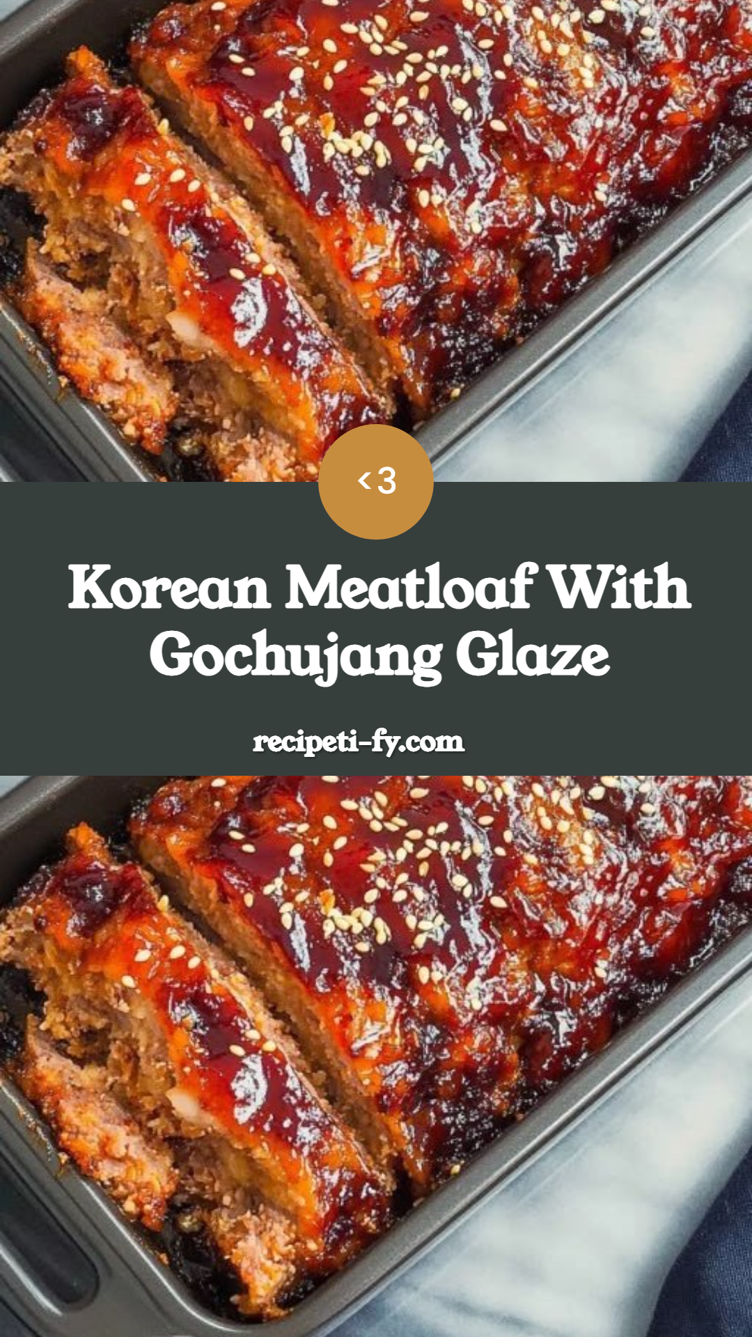 Korean Meatloaf With Gochujang Glaze