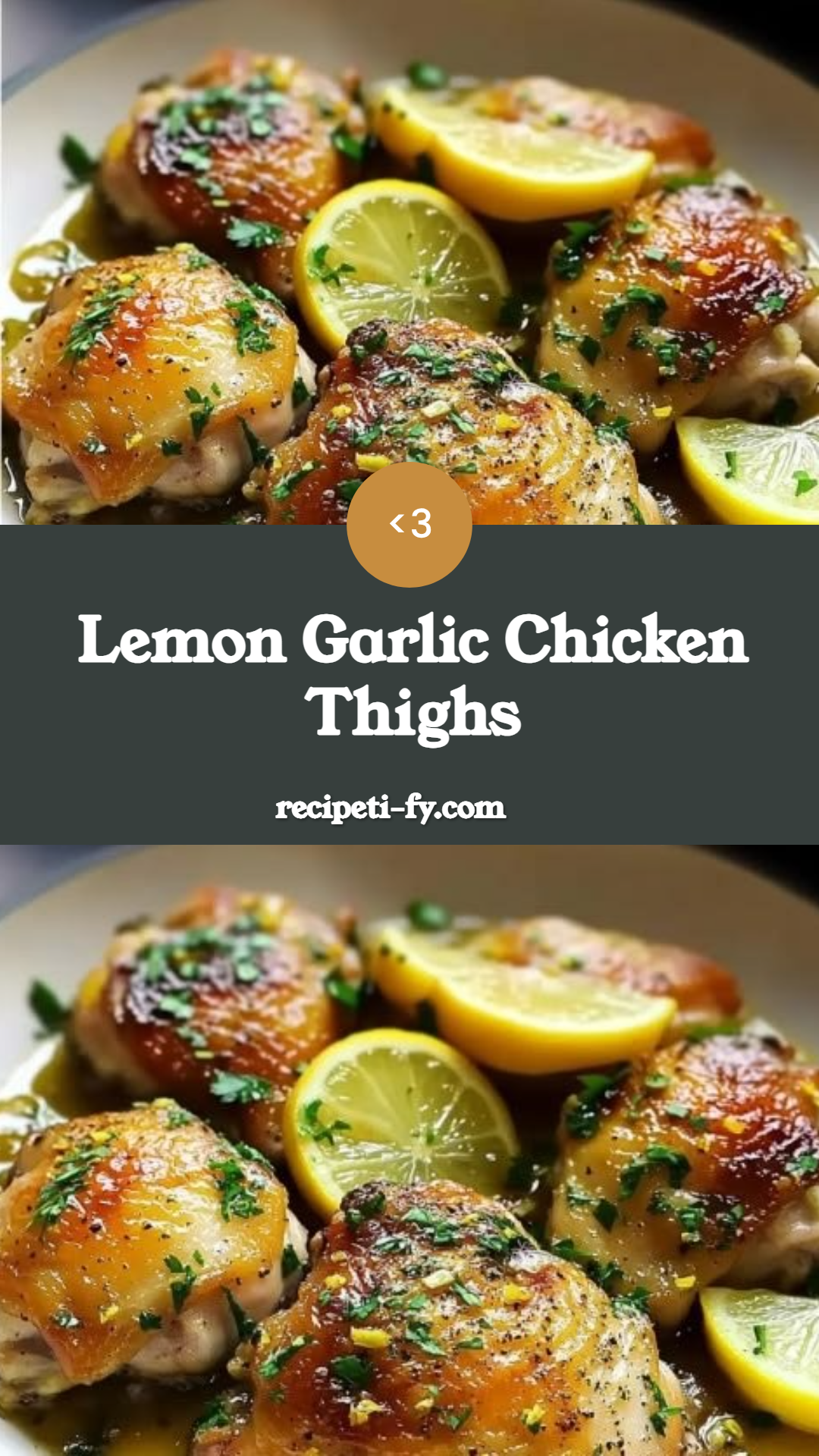 Lemon Garlic Chicken Thighs