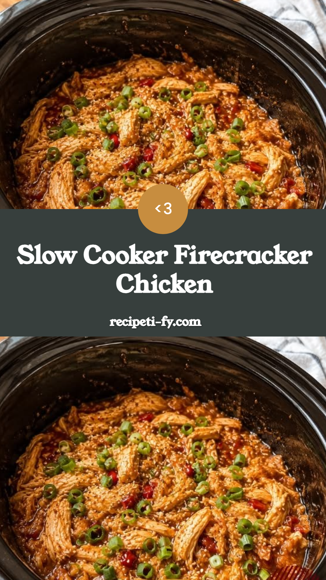 Slow Cooker Firecracker Chicken