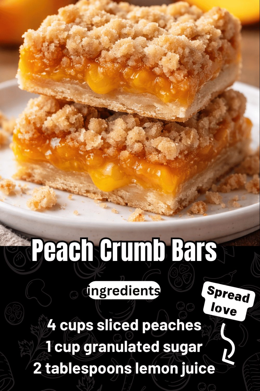 Peach Crumb Bars
