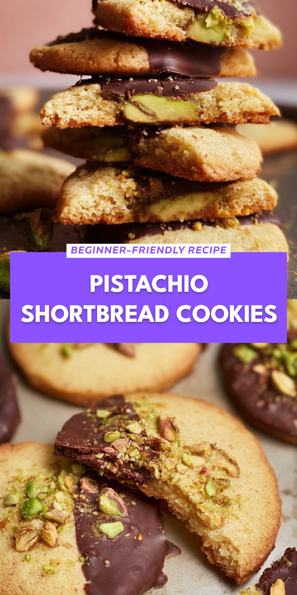 Pistachio Shortbread Cookies