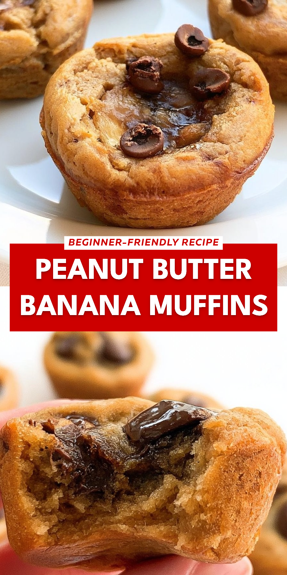 Peanut Butter Banana Muffins