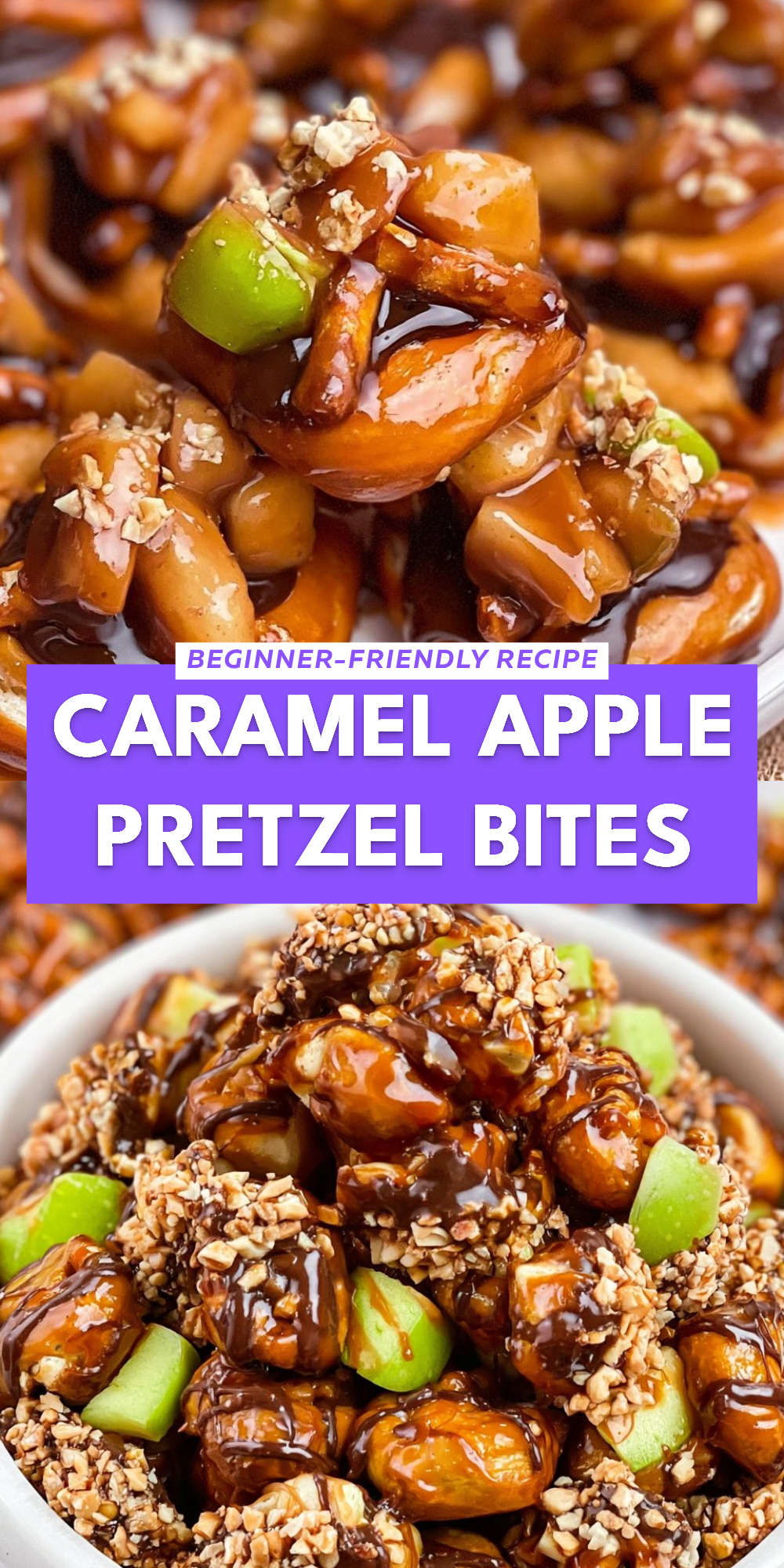 Caramel Apple Pretzel Bites
