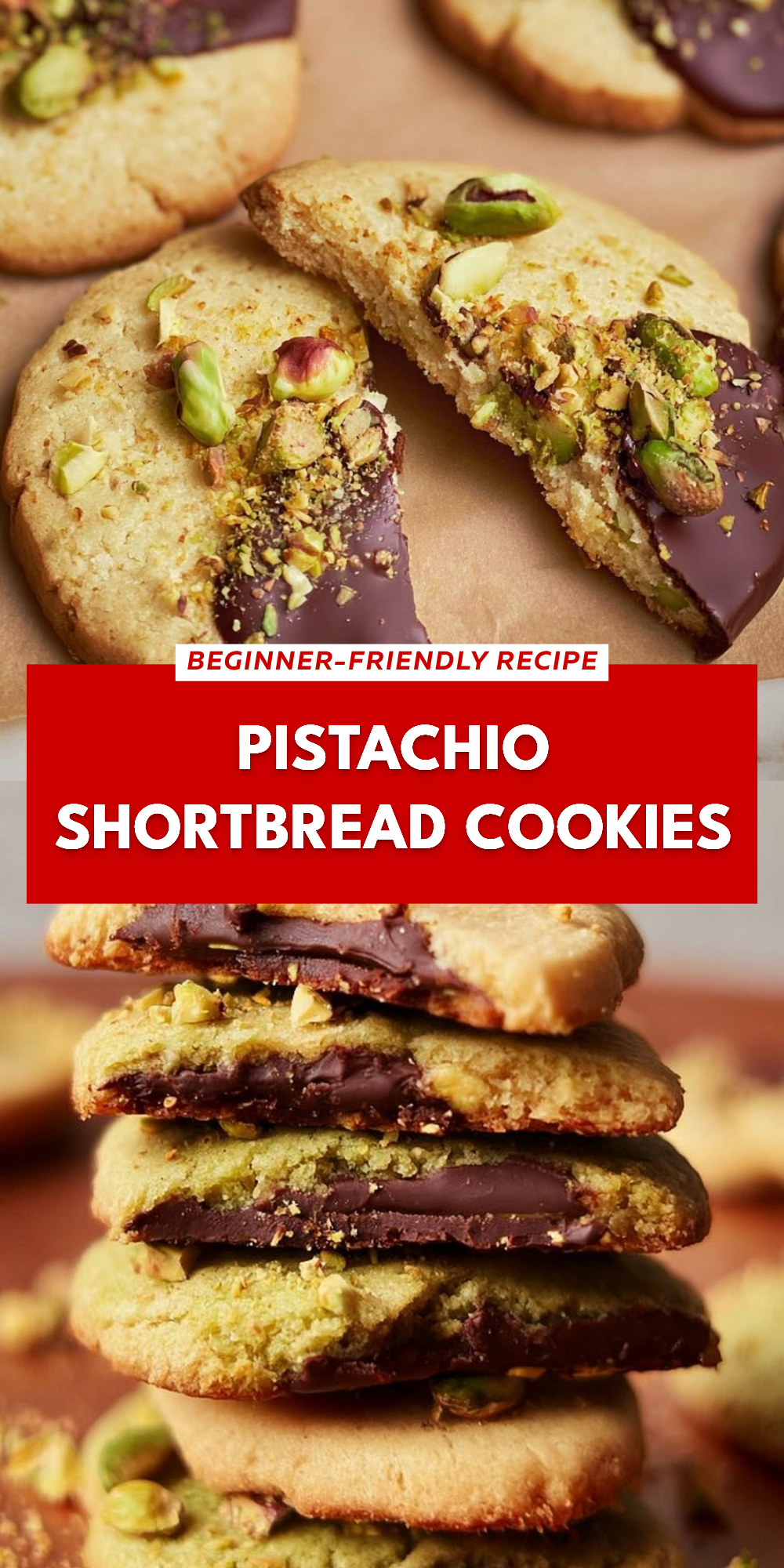 Pistachio Shortbread Cookies