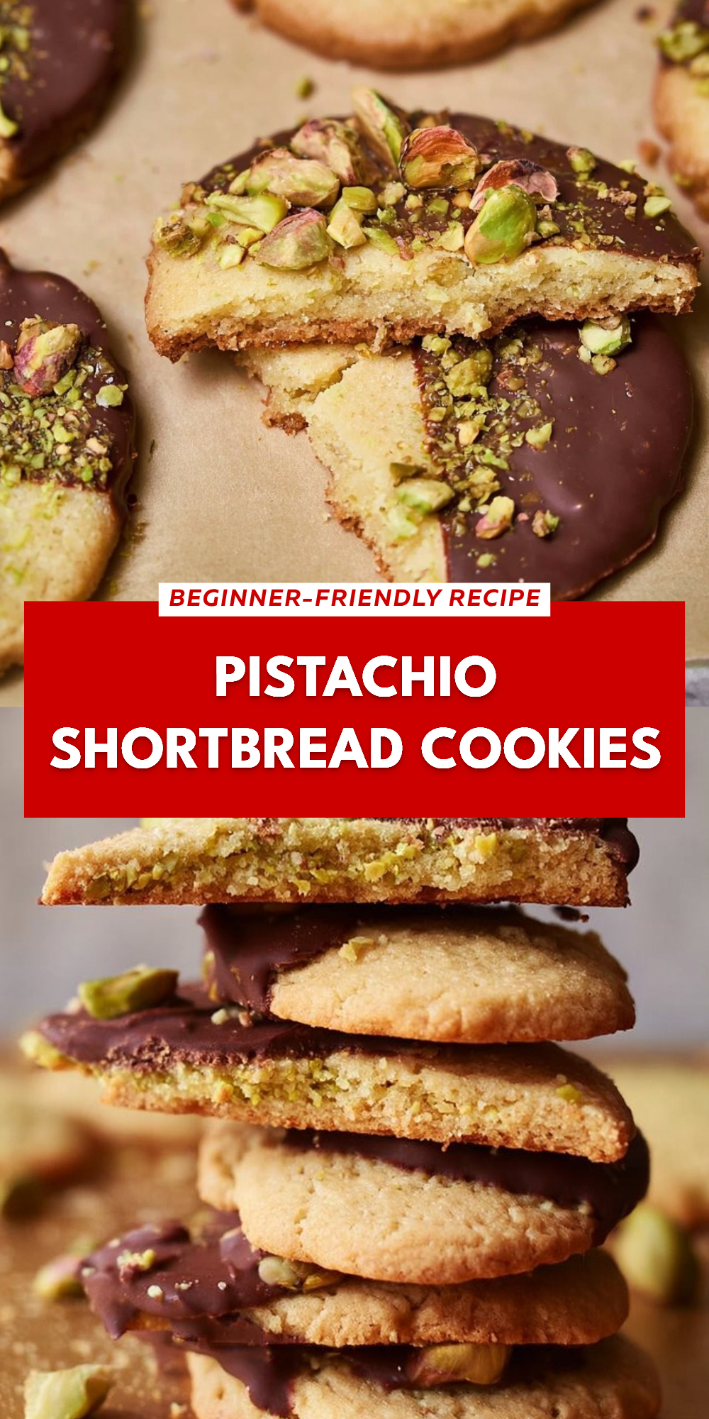 Pistachio Shortbread Cookies