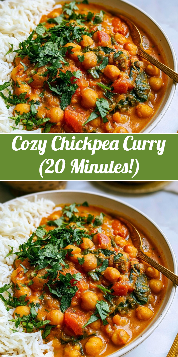 Cozy Chickpea Curry (20 Minutes!)