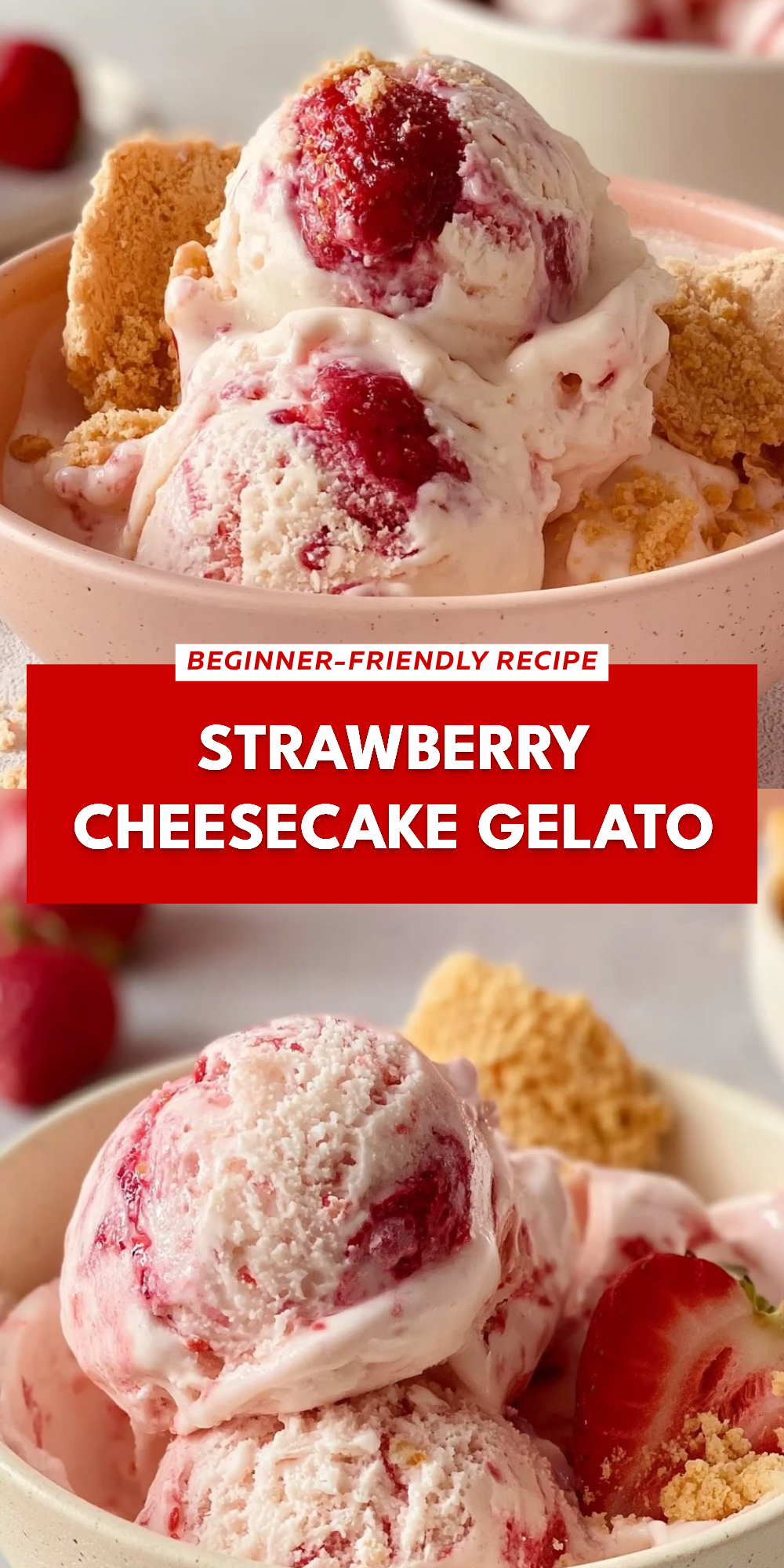 Strawberry Cheesecake Gelato