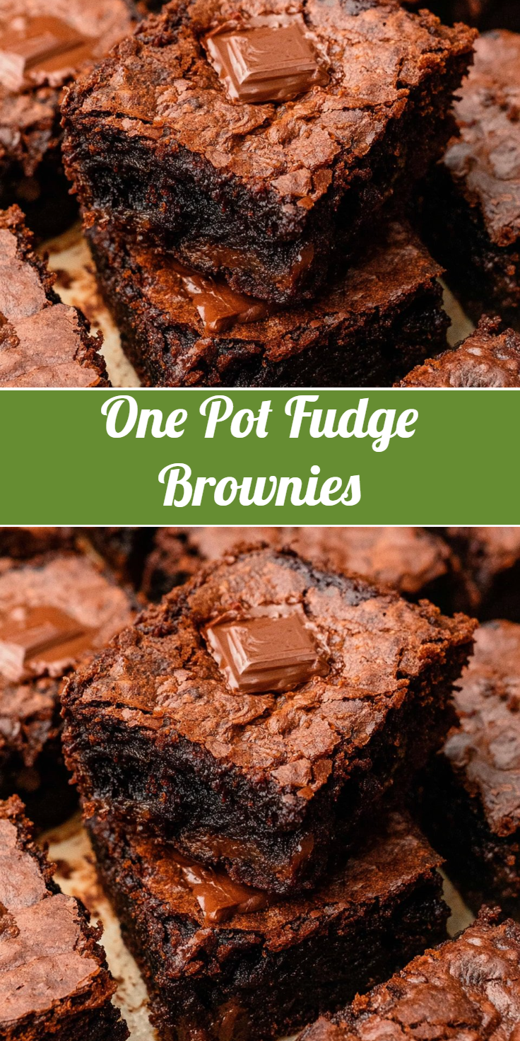 One Pot Fudge Brownies
