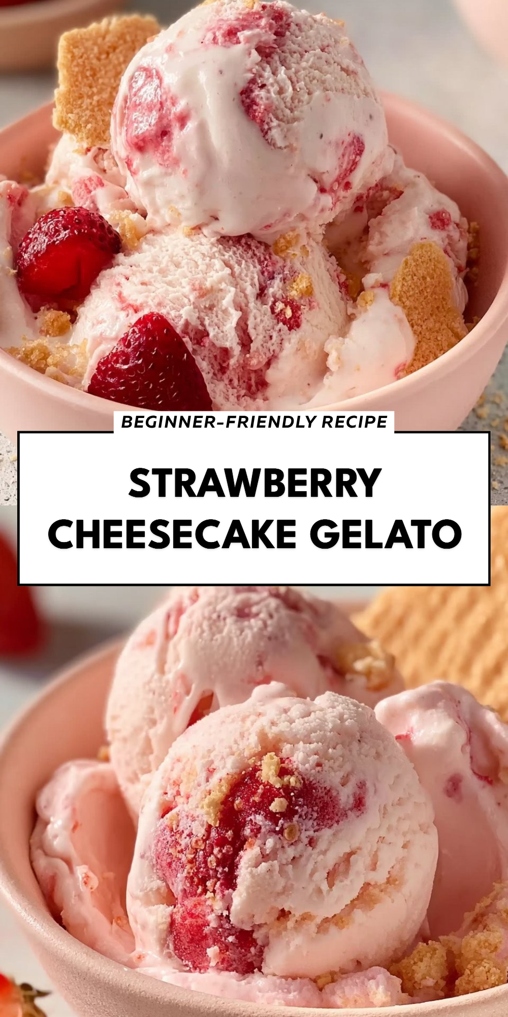Strawberry Cheesecake Gelato