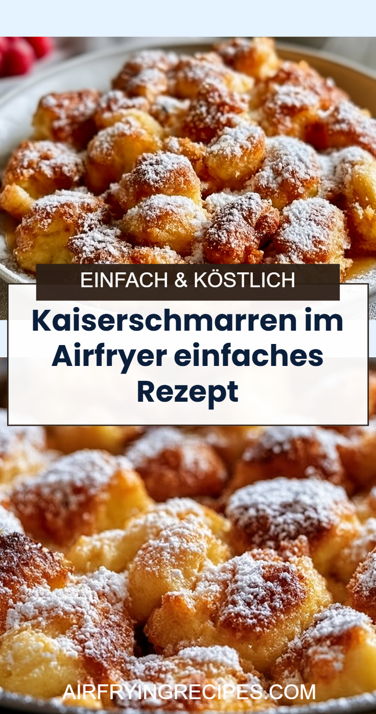 Kaiserschmarren im Airfryer einfaches Rezept