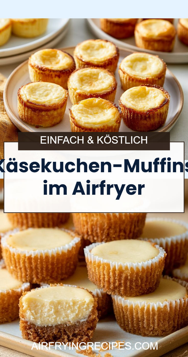 Käsekuchen-Muffins im Airfryer