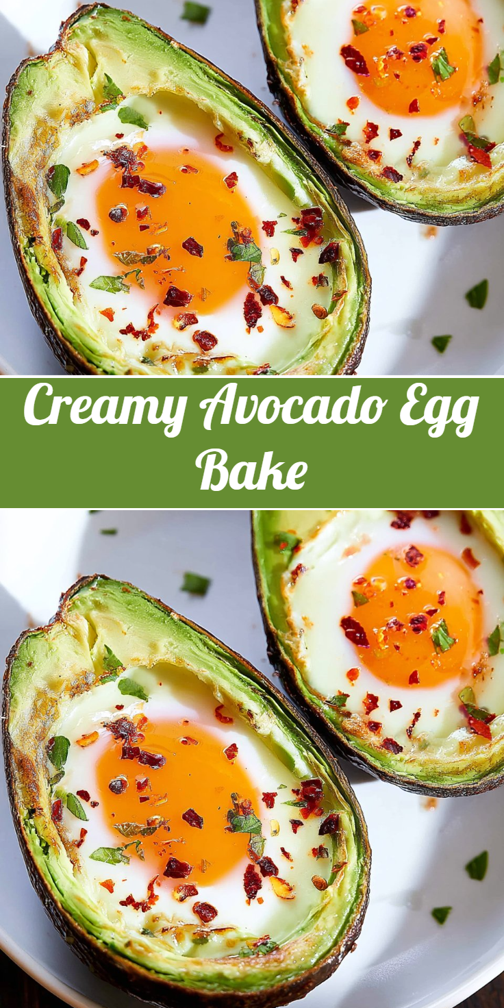 Creamy Avocado Egg Bake
