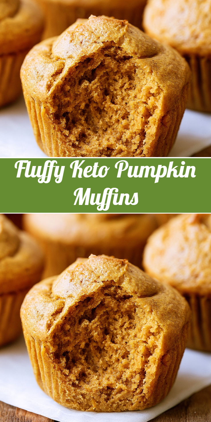 Fluffy Keto Pumpkin Muffins