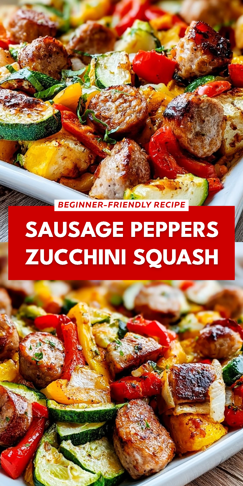 Sausage Peppers Zucchini Squash