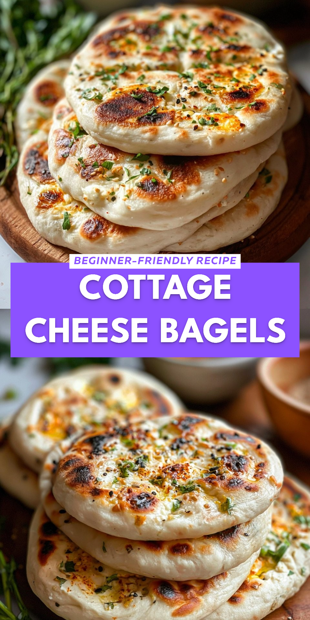 Cottage Cheese Bagels