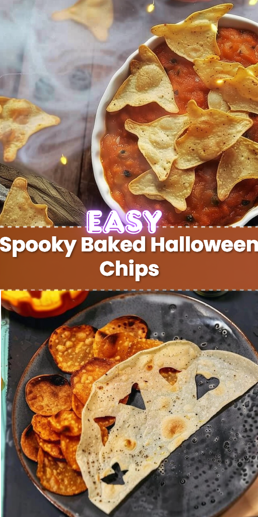 Spooky Baked Halloween Chips