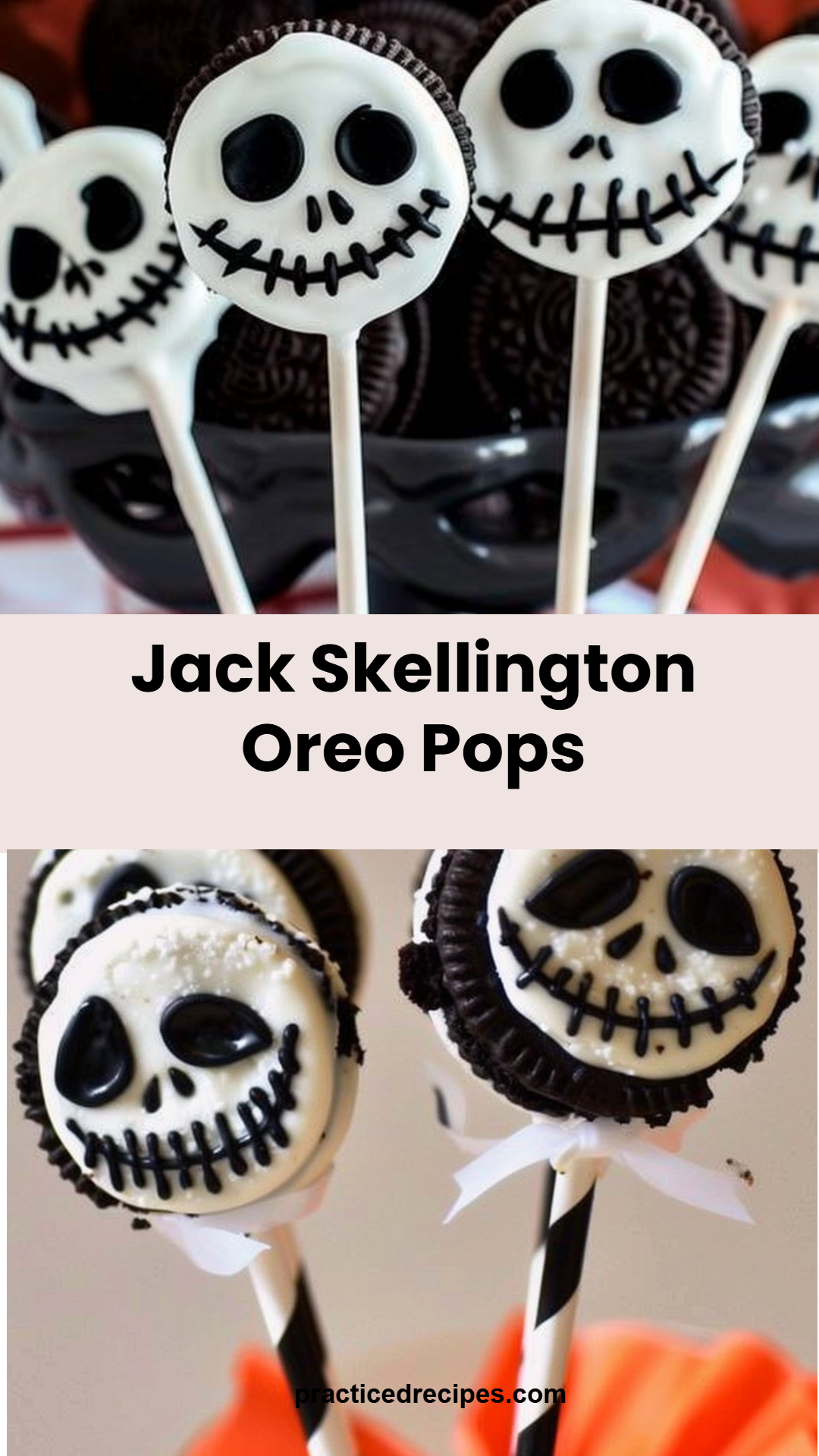 Jack Skellington Oreo Pops