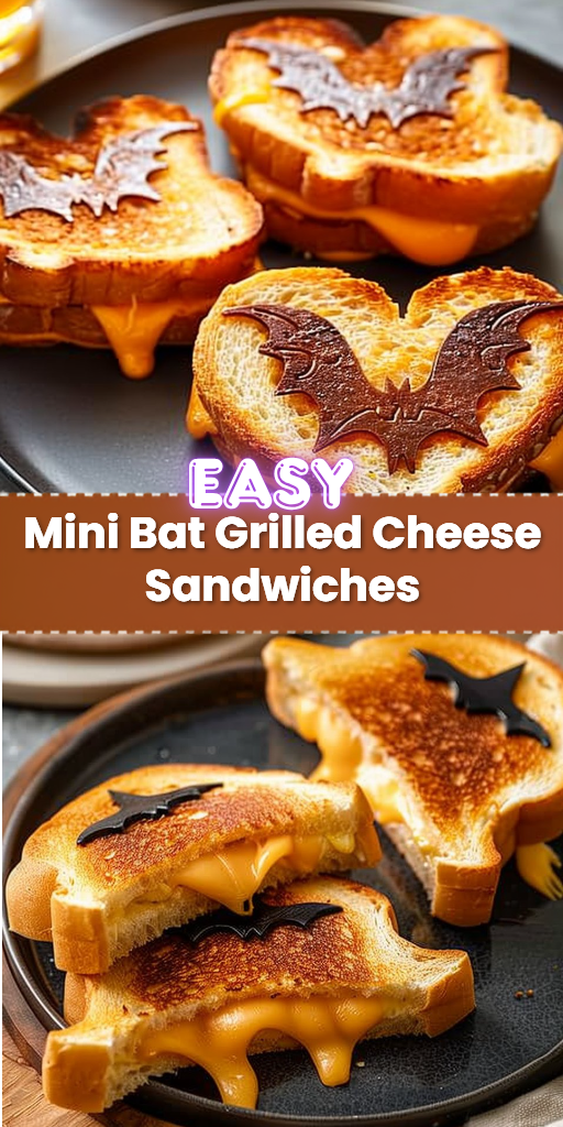 Mini Bat Grilled Cheese Sandwiches