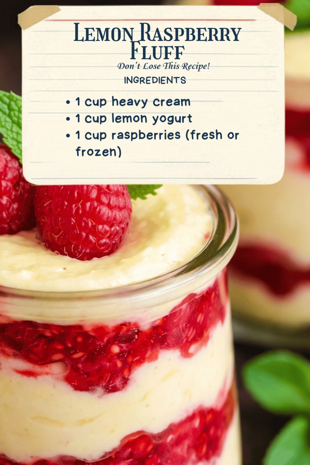 Lemon Raspberry Fluff