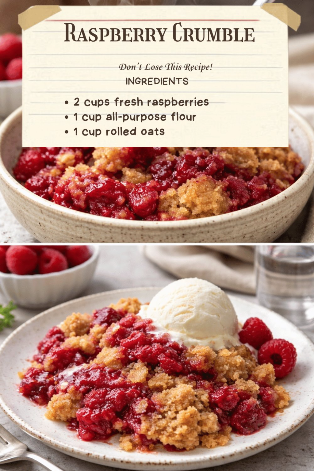 Raspberry Crumble