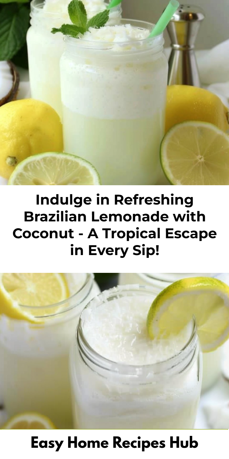 Brazilian Lemonade with Coconut Recipe