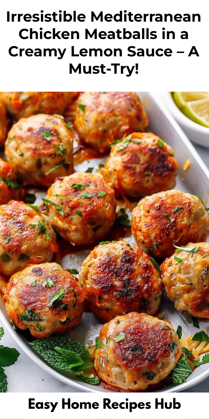 Mediterranean-Style Chicken Meatballs