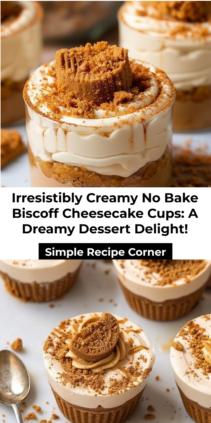 No-Bake Biscoff Cheesecake Cups