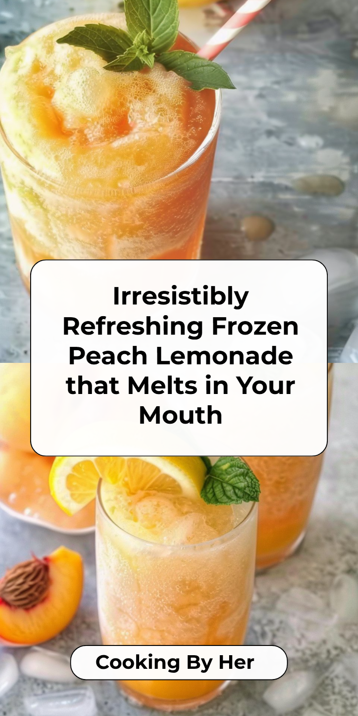 Frozen Peach Lemonade Recipe