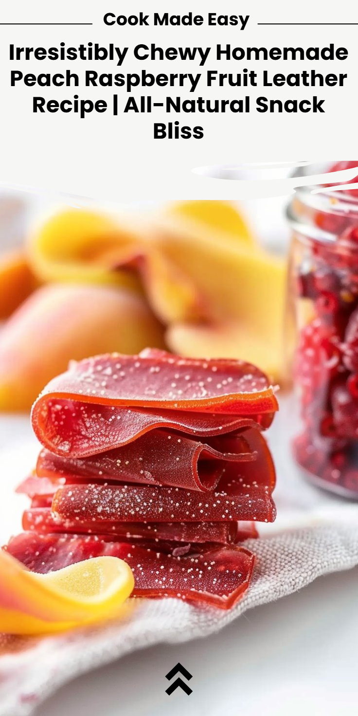 Homemade Peach Raspberry Fruit Leather Recipe