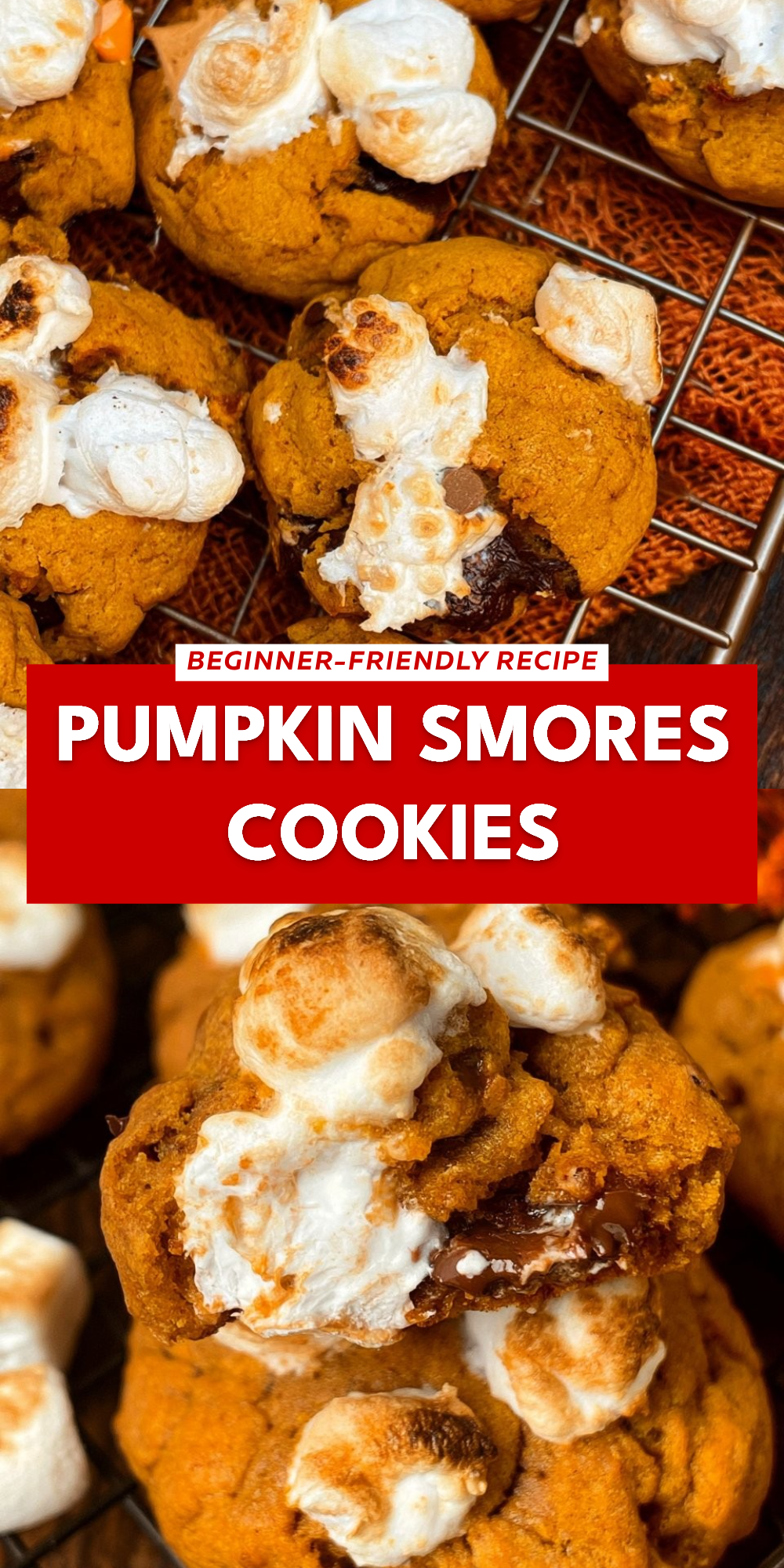 Pumpkin Smores Cookies