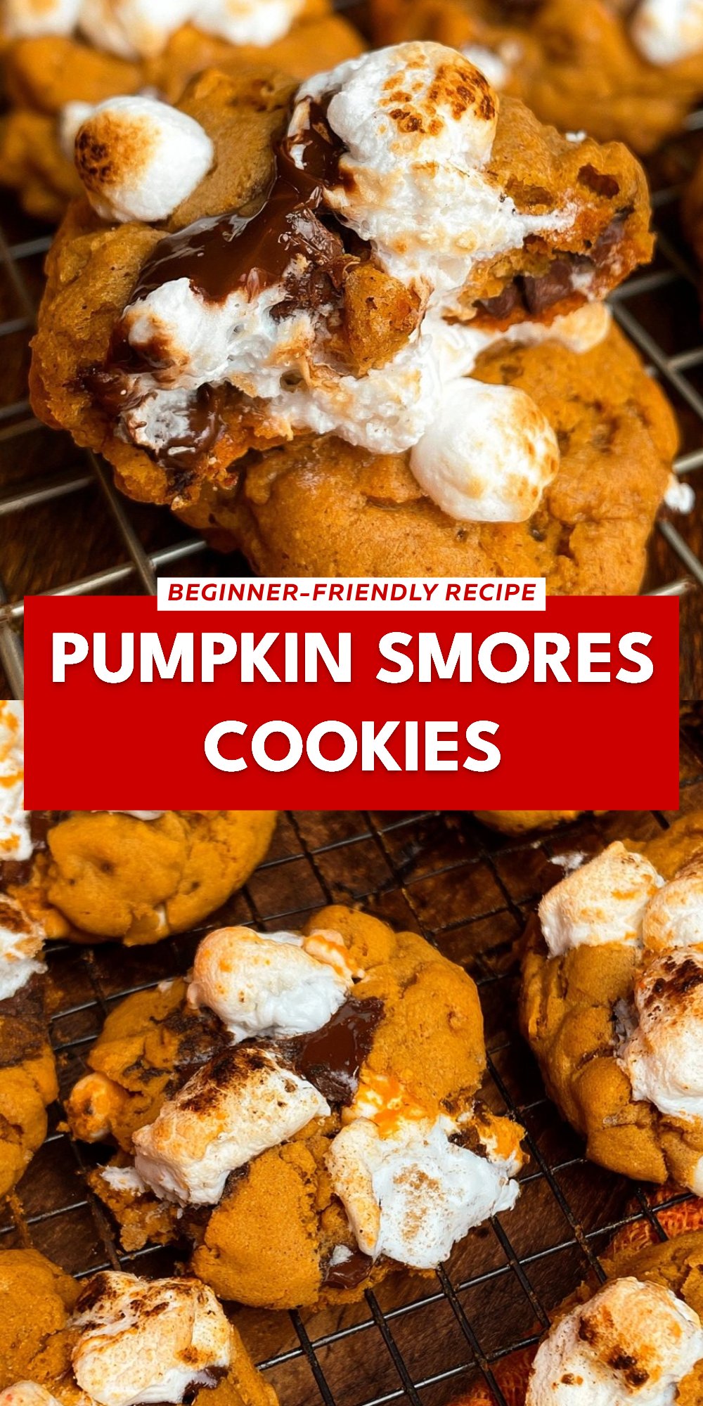 Pumpkin Smores Cookies