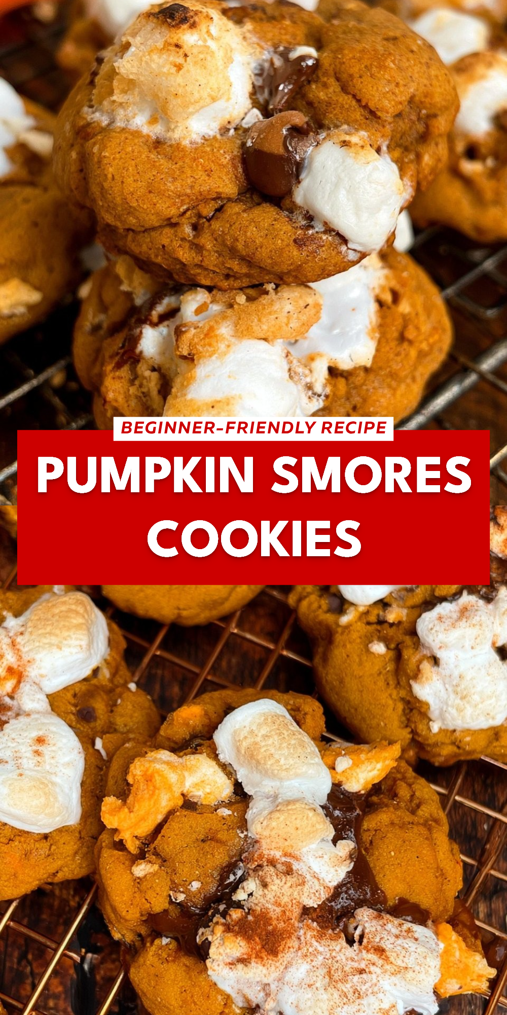Pumpkin Smores Cookies