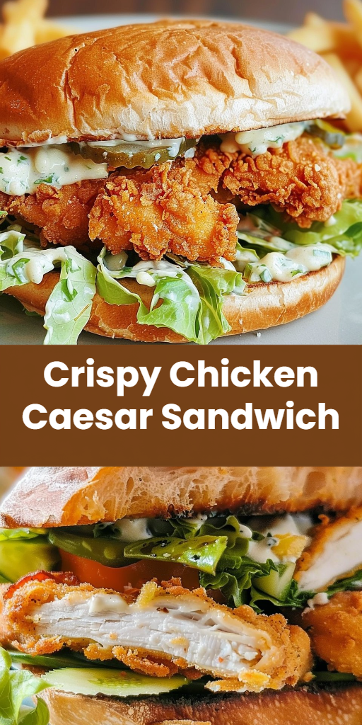 Crispy Chicken Caesar Sandwich