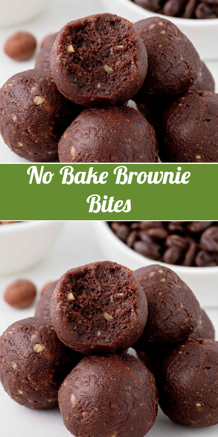 No Bake Brownie Bites