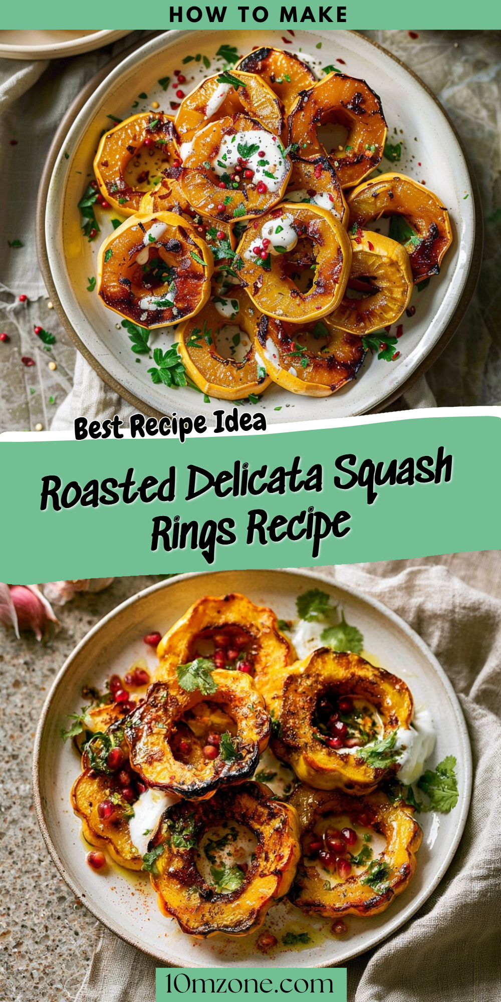 Roasted Delicata Squash Rings Recipe