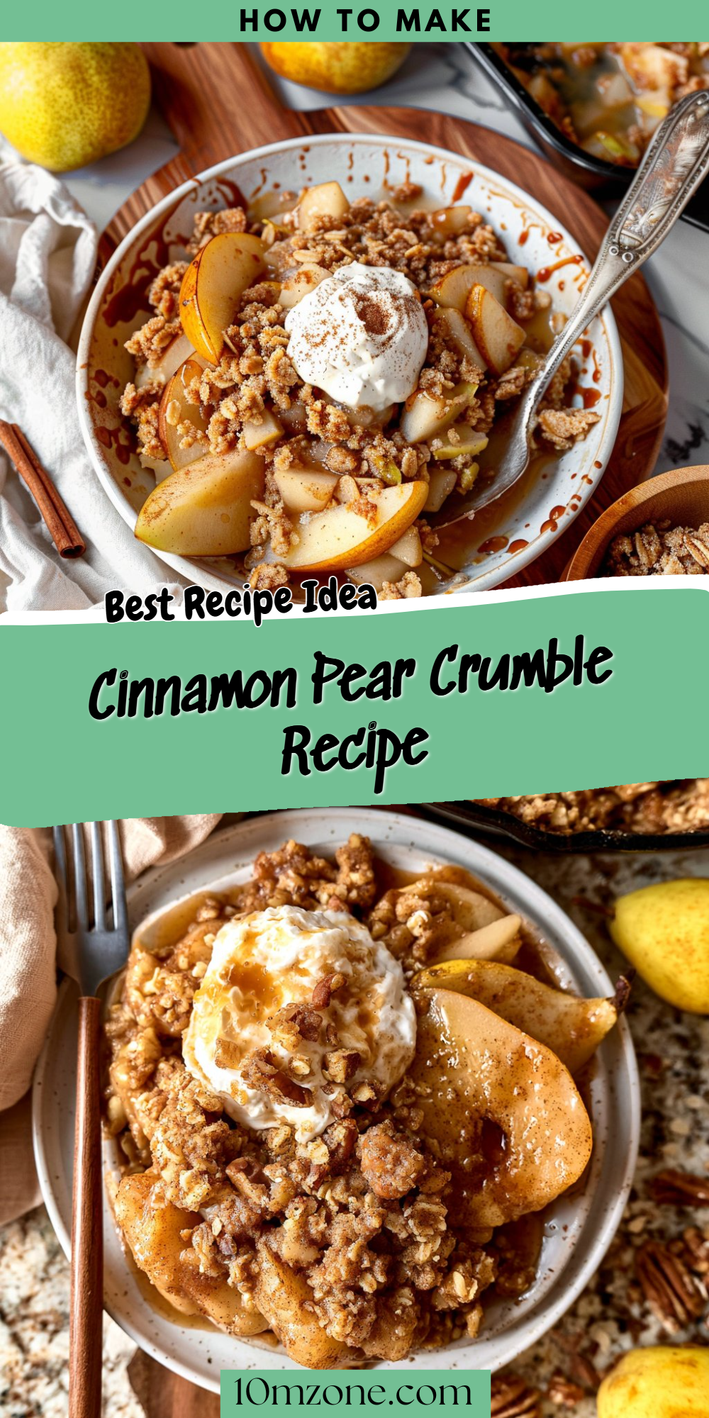 Cinnamon Pear Crumble Recipe